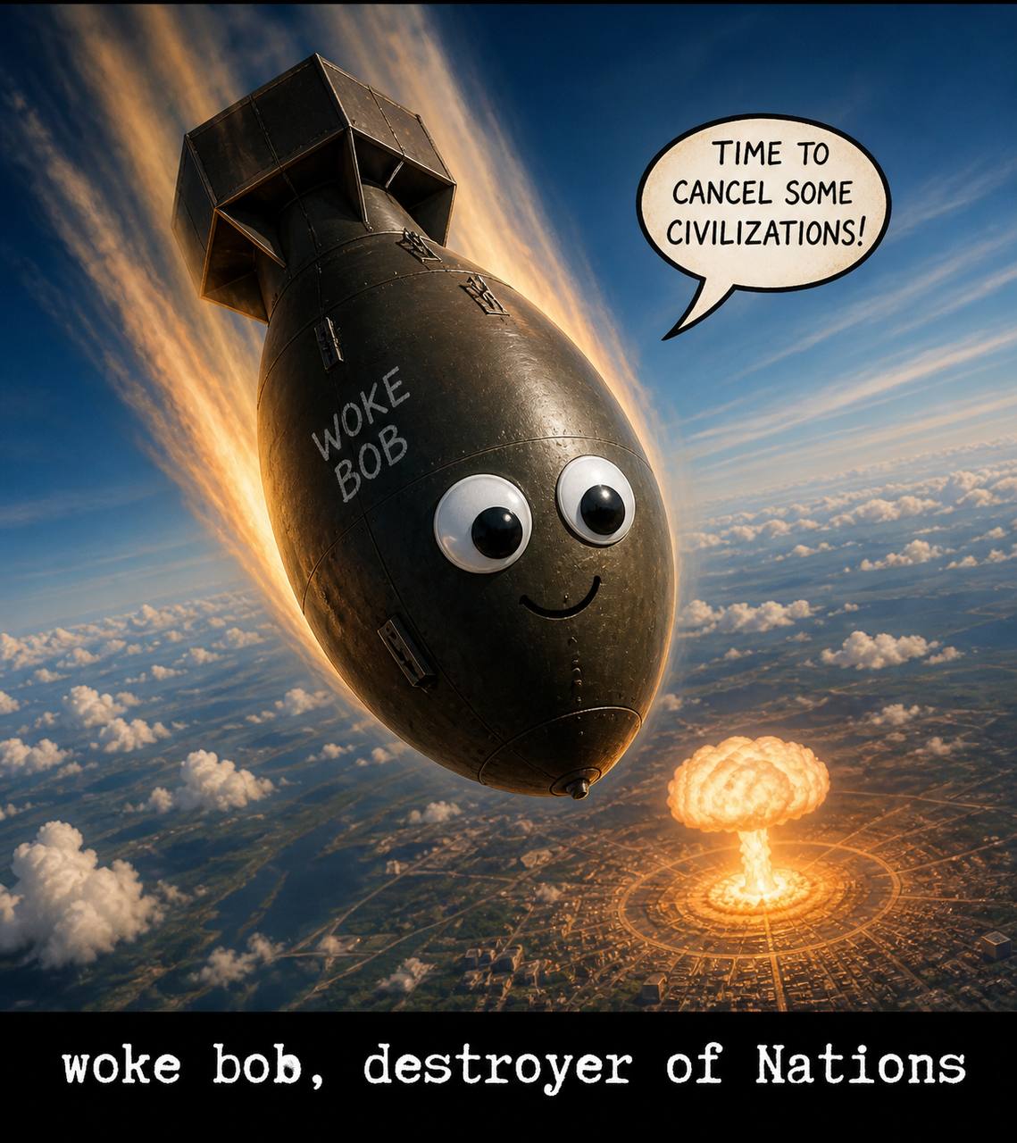 WOKE BOB — Destroyer of Nations poster art